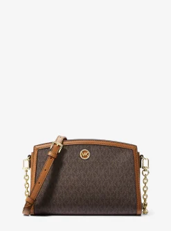 Bolsa messenger com logótipo exclusivo Chantal grande | Michael Kors [PT]