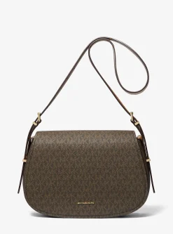 Bolsa messenger com logótipo exclusivo Lydia média | Michael Kors [PT]