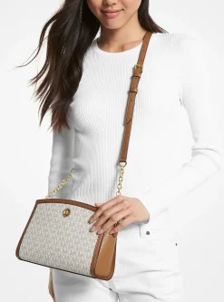 Bolsa messenger com logótipo exclusivo Chantal grande | Michael Kors [PT]