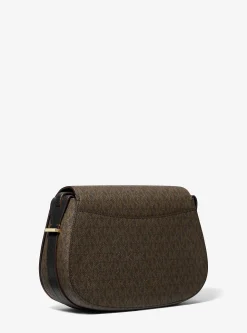 Bolsa messenger com logótipo exclusivo Lydia média | Michael Kors [PT]