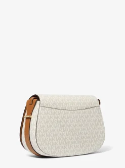 Bolsa messenger com logótipo exclusivo Lydia média | Michael Kors [PT]