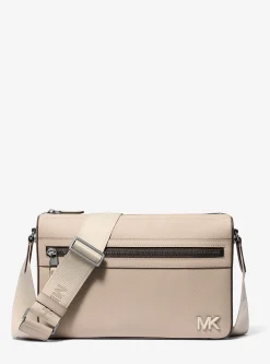Bolsa messenger em couro saffiano Edison média | Michael Kors [PT]