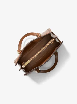 Bolsa messenger em pele granulada Chantal pequena | Michael Kors [PT]