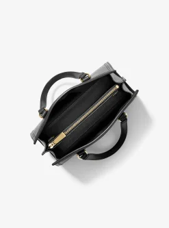 Bolsa messenger em pele granulada Chantal pequena | Michael Kors [PT]
