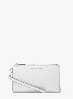 Bolsa para smartphone de pele metalizada Adele | Michael Kors [PT]