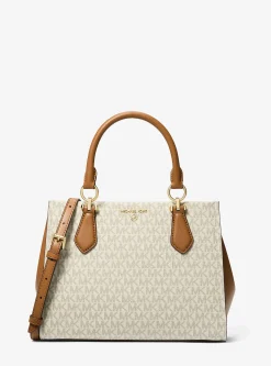 Bolsa Satchel com logótipo Marilyn média | Michael Kors [PT]