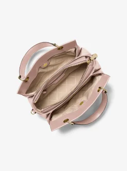 Bolsa satchel em pele acolchoada Susan média | Michael Kors [PT]