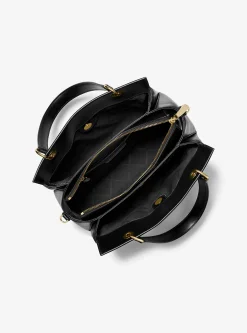 Bolsa satchel em pele acolchoada Susan média | Michael Kors [PT]