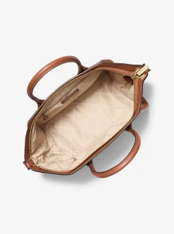 Bolsa satchel em pele e camurça Avril grande | Michael Kors [PT]
