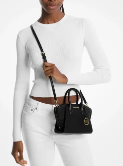 Bolsa satchel em pele e camurça Avril extrapequena | Michael Kors [PT]