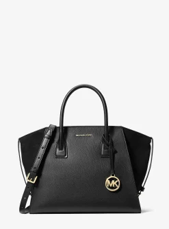 Bolsa satchel em pele e camurça Avril grande | Michael Kors [PT]