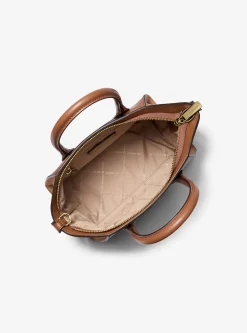 Bolsa Satchel em pele granulada Avril pequena | Michael Kors [PT]
