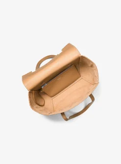 Bolsa satchel em pele granulada costurada à mão Sophia | Michael Kors [PT]
