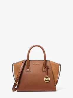 Bolsa Satchel em pele granulada Avril pequena | Michael Kors [PT]