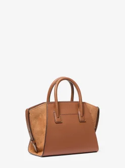 Bolsa Satchel em pele granulada Avril pequena | Michael Kors [PT]