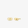 Brincos com elos em prata de lei banhada a metal precioso Astor extra pequenos | Michael Kors [PT]