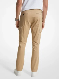Calças cargo em algodão orgânico elástico | Michael Kors [PT]