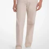 Calças chino em algodão com corte direito Finn | Michael Kors [PT]