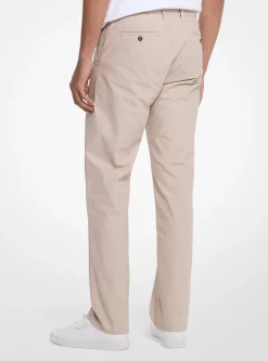 Calças chino em algodão com corte direito Finn | Michael Kors [PT]