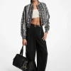 Calças de perna larga em crepe plissadas | Michael Kors [PT]