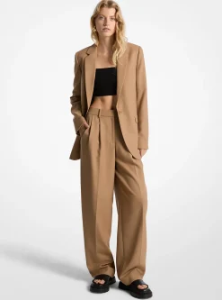 Calças de perna larga plissadas | Michael Kors [PT]