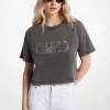Camisa curta em algodão tingido com tachas | Michael Kors [PT]