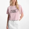 Camisa curta em algodão tingido com tachas | Michael Kors [PT]
