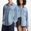 Camisa de cambraia de corte grande | Michael Kors [PT]