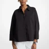 Camisa de popelina de algodão com elasticidade | Michael Kors [PT]
