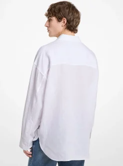 Camisa em linho de corte grande | Michael Kors [PT]