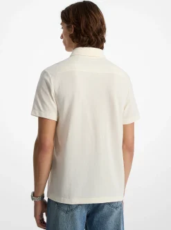 Camisa oxford em piqué em mistura de algodão | Michael Kors [PT]