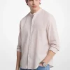 Camisa às riscas em mistura de linho e algodão | Michael Kors [PT]