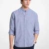 Camisa às riscas em mistura de linho e algodão | Michael Kors [PT]