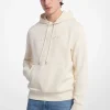 Camisola com capuz em mistura de algodão com logótipo em relevo | Michael Kors [PT]