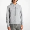 Camisola com capuz em mistura de algodão com logótipo em relevo | Michael Kors [PT]