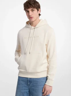 Camisola com capuz em mistura de algodão com logótipo em relevo | Michael Kors [PT]