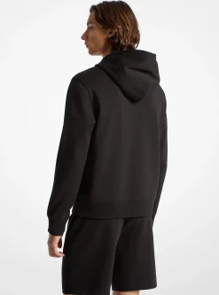 Camisola com capuz em mistura de algodão com logótipo em relevo | Michael Kors [PT]