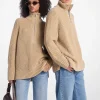Camisola com fecho até meio em mistura de lã e caxemira | Michael Kors [PT]