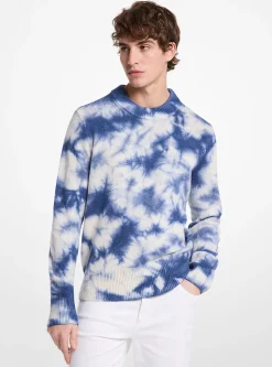 Camisola de gola redonda em lã e caxemira com efeito tingido | Michael Kors [PT]