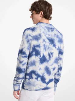 Camisola de gola redonda em lã e caxemira com efeito tingido | Michael Kors [PT]
