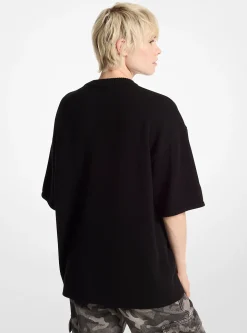 Camisola de manga curta em mistura de lã e caxemira | Michael Kors [PT]
