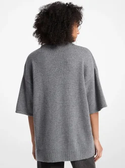 Camisola de manga curta em mistura de lã e caxemira | Michael Kors [PT]