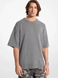 Camisola de manga curta em mistura de lã e caxemira | Michael Kors [PT]