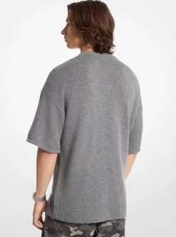 Camisola de manga curta em mistura de lã e caxemira | Michael Kors [PT]