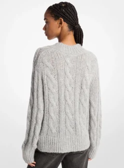 Camisola em malha entrançada em mistura de alpaca | Michael Kors [PT]