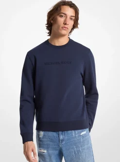 Camisola em mistura de algodão com logótipo em relevo | Michael Kors [PT]