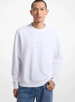 Camisola em mistura de algodão com logótipo em relevo | Michael Kors [PT]