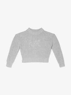 Camisola em mistura de algodão com logótipo adornado | Michael Kors [PT]