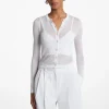 Cardigan curto em mistura de tencel e top estilo sutiã | Michael Kors [PT]
