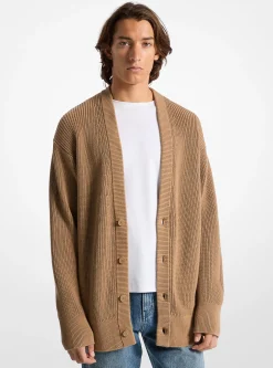Cardigan em algodão de corte grande | Michael Kors [PT]